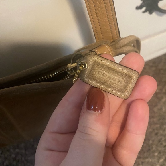 Vintage suede coach purse - Picture 2 of 4